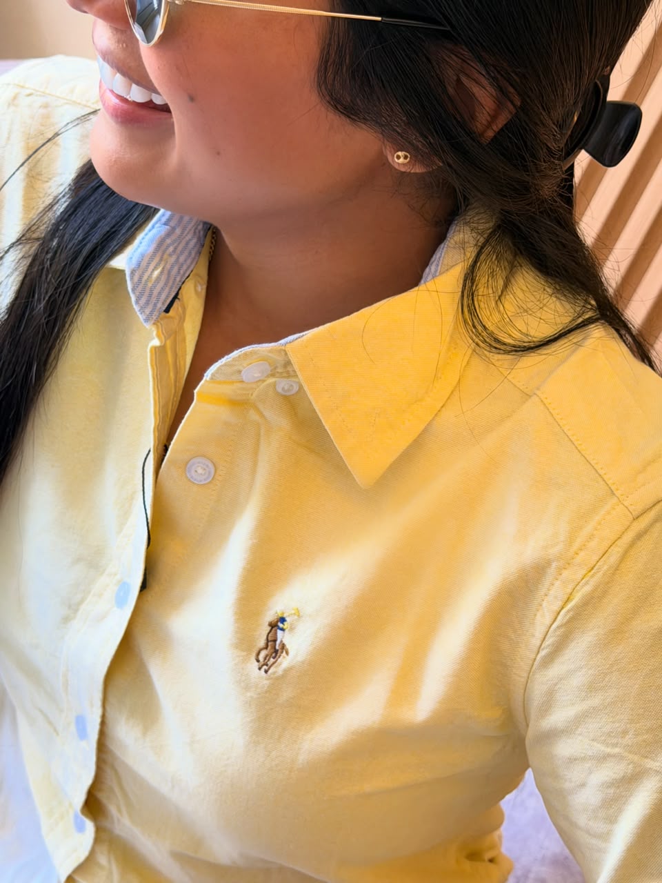 CAMISA OXFORD AMARILLO